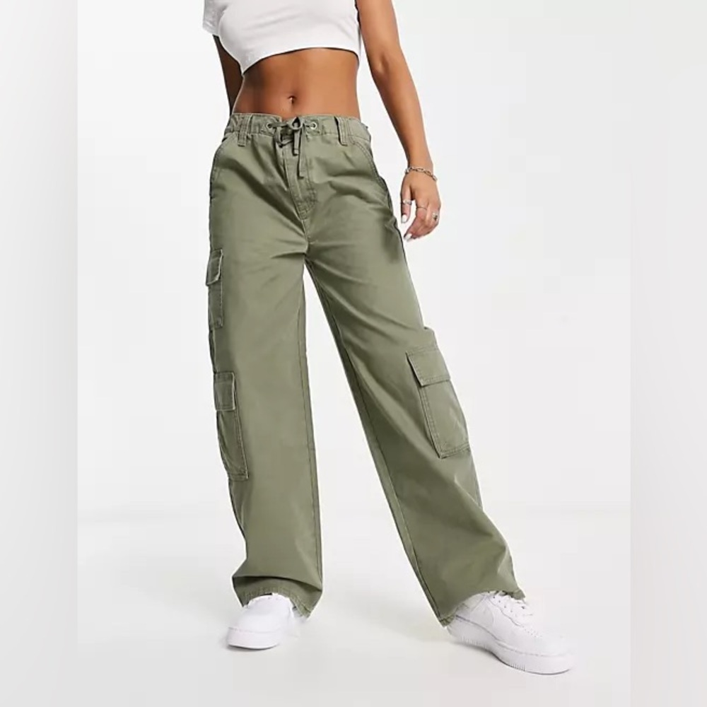 Asos Design Oversized Twill Cargo Pants